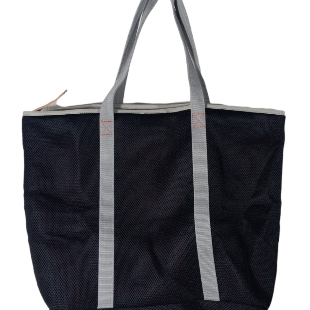 ARMANI EXCHANGE Navy Gray Straps Tote Bag Large Great Gift Item